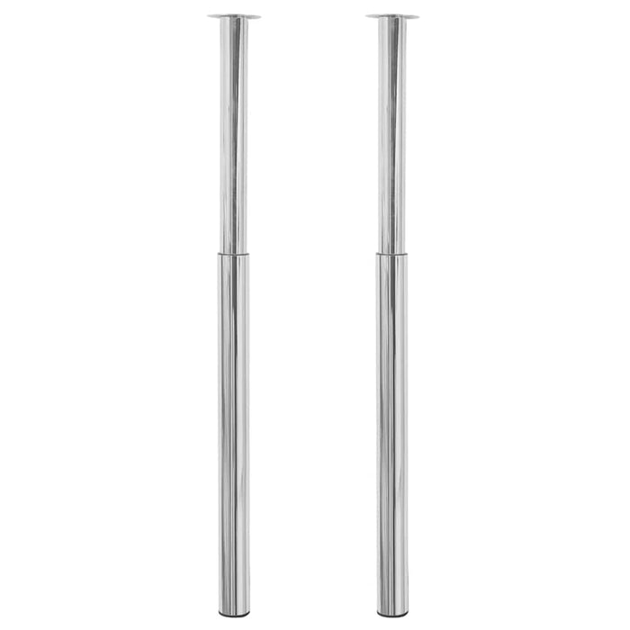 Picioare telescopice de masă cromate, 2 buc., 710 mm-1100 mm - WALTI WALTI