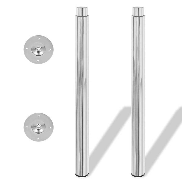 Picioare telescopice de masă cromate, 2 buc., 710 mm-1100 mm - WALTI WALTI