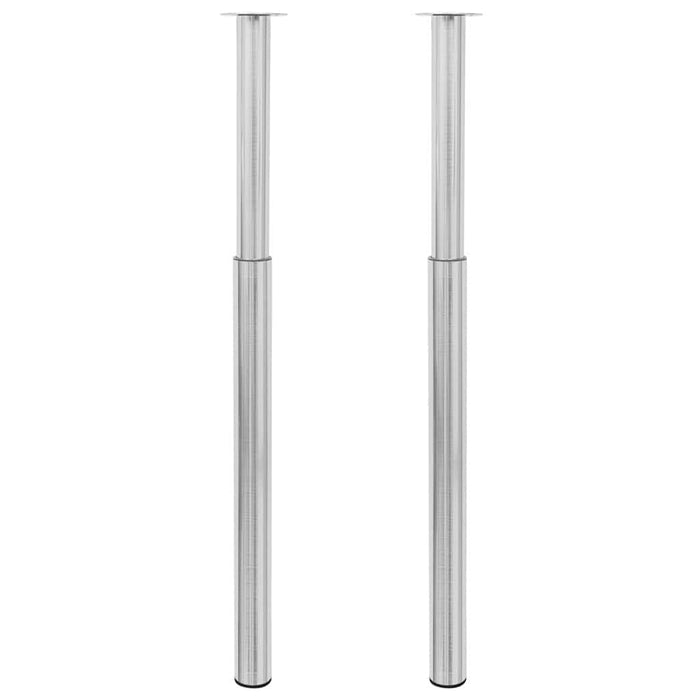 Picioare telescopice de masă, 2 buc., oțel inoxidabil, 710 mm-1100 mm WALTI