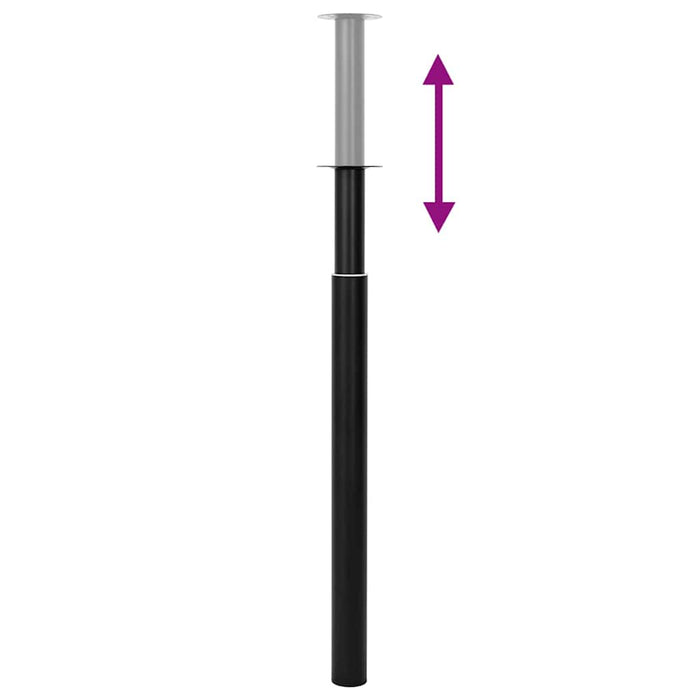 Picioare telescopice de masă, 2 buc., negru, 710 mm-1100 mm - WALTI WALTI