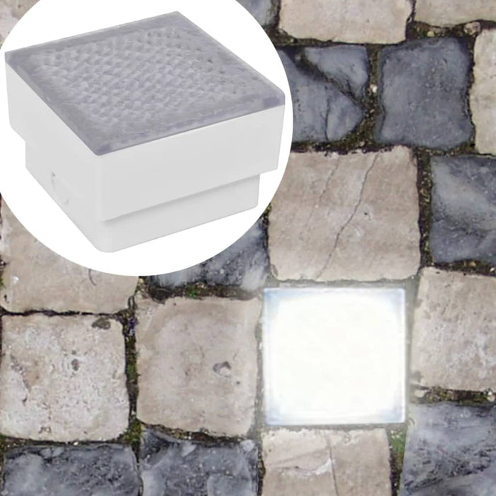 2 Spoturi LED încastrabile în sol 100 x 100 x 68 mm - WALTI WALTI