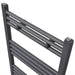 Radiator port-prosop încălzire centrală baie, drept, gri, 600x1160 mm - WALTI WALTI