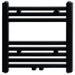 Radiator port-prosop încălzire centrală baie, drept, negru, 480x480 mm - WALTI WALTI
