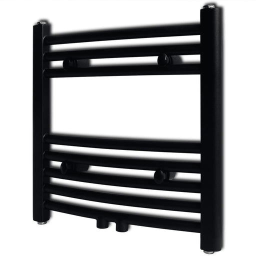 Radiator port-prosop încălzire centrală baie, curbat, negru 480x480 mm - WALTI WALTI
