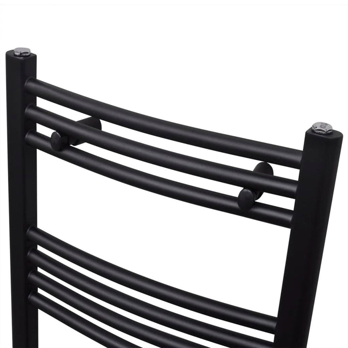 Radiator port-prosop încălzire centrală baie, curbat, negru 480x480 mm - WALTI WALTI