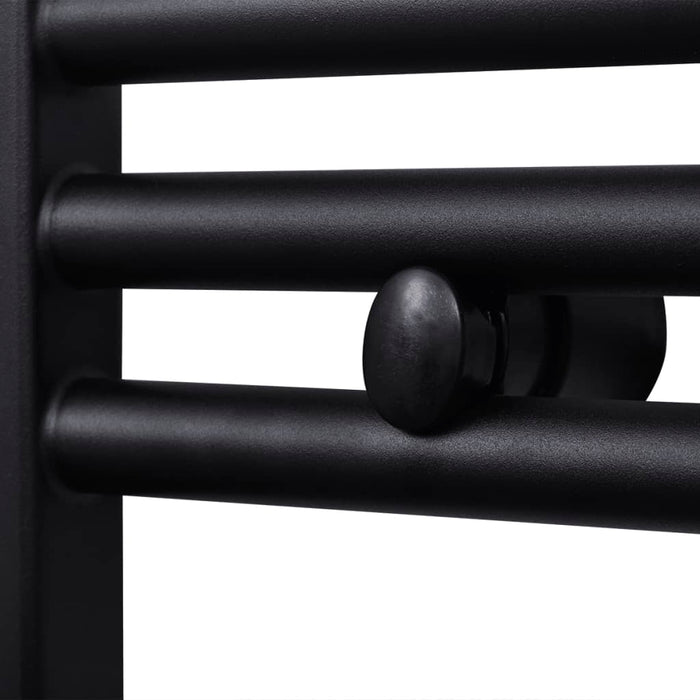 Radiator port-prosop încălzire centrală baie, curbat, negru 480x480 mm - WALTI WALTI