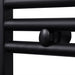 Radiator port-prosop încălzire centrală baie, curbat, negru 480x480 mm - WALTI WALTI