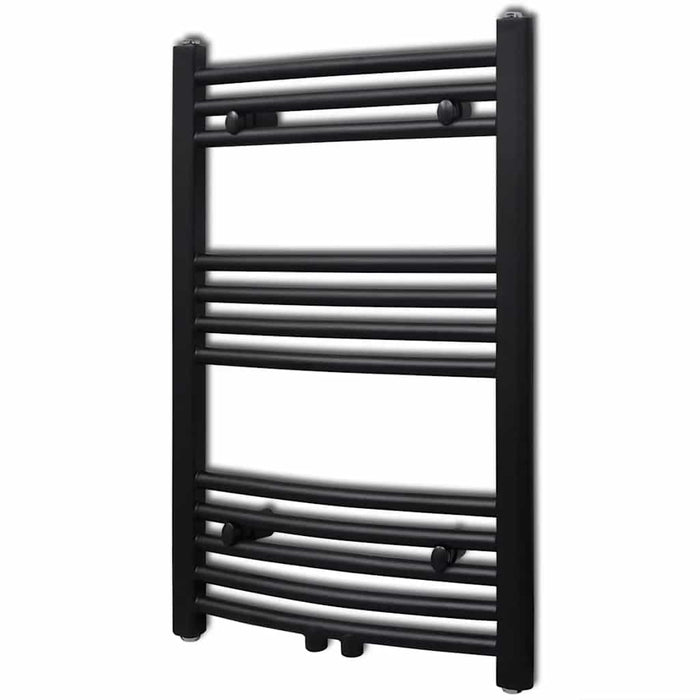 Radiator port-prosop încălzire baie, curbat, negru, 500 x 764 mm WALTI