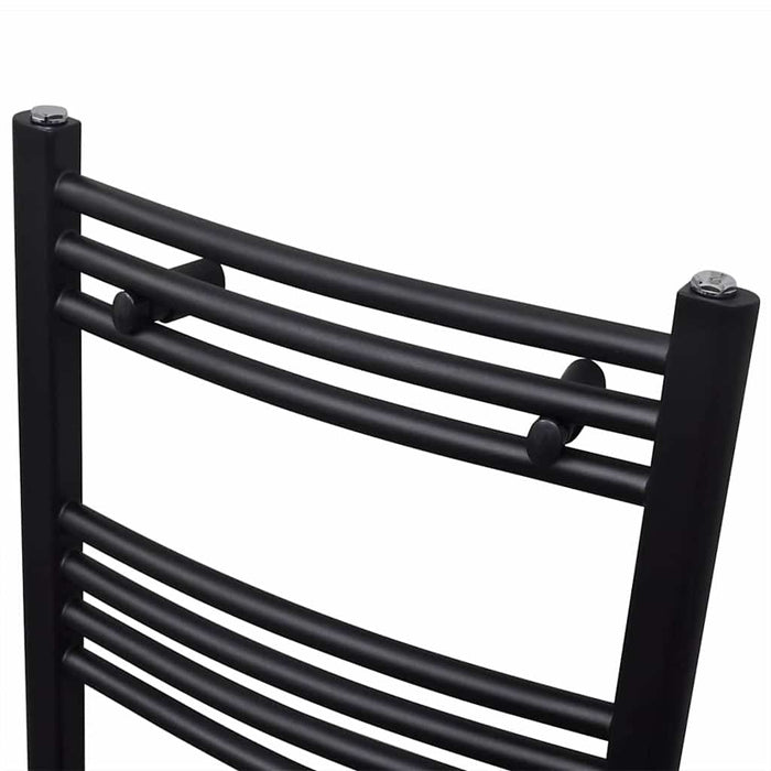 Radiator port-prosop încălzire baie, curbat, negru, 500 x 764 mm WALTI