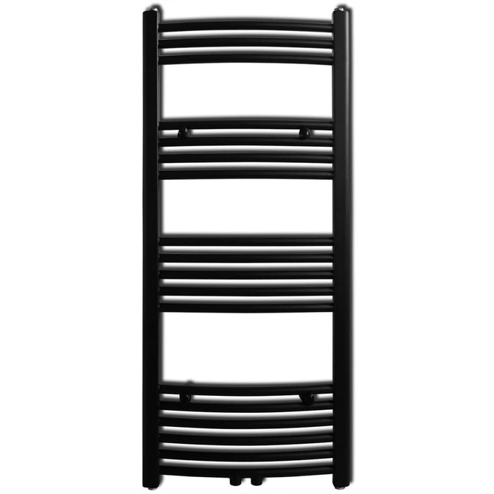 Radiator port-prosop încălzire centrală, curbat, negru, 500 x 1160 mm - WALTI WALTI