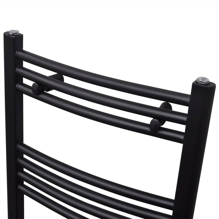 Radiator port-prosop încălzire centrală, curbat, negru, 500 x 1160 mm - WALTI WALTI