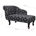 Șezlong, negru și alb, material textil - WALTI WALTI