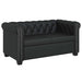 Canapea Chesterfield cu 2 locuri, piele artificială, negru - WALTI WALTI