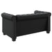 Canapea Chesterfield cu 2 locuri, piele artificială, negru - WALTI WALTI