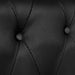 Canapea Chesterfield cu 2 locuri, piele artificială, negru - WALTI WALTI