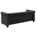 Canapea Chesterfield cu 3 locuri, piele artificială, negru - WALTI WALTI