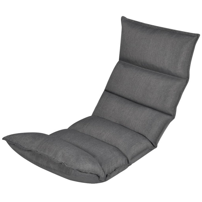 Șezlong de podea pliabil, gri, material textil - WALTI WALTI