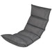 Șezlong de podea pliabil, gri, material textil - WALTI WALTI