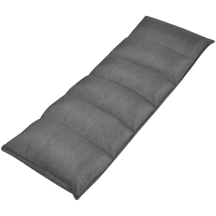 Șezlong de podea pliabil, gri, material textil - WALTI WALTI
