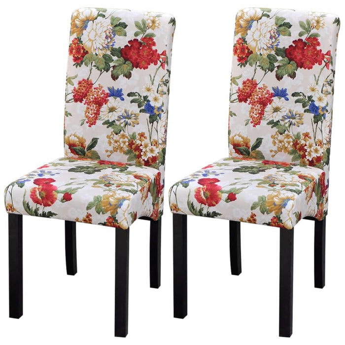 Scaune de bucătărie, 2 buc., multicolor, material textil - WALTI WALTI