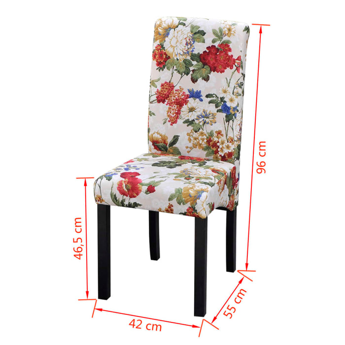 Scaune de bucătărie, 2 buc., multicolor, material textil - WALTI WALTI