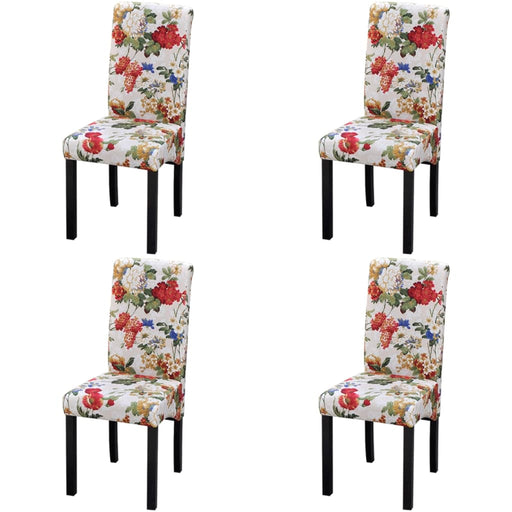 Scaune de bucătărie, 4 buc., multicolor, material textil - WALTI WALTI