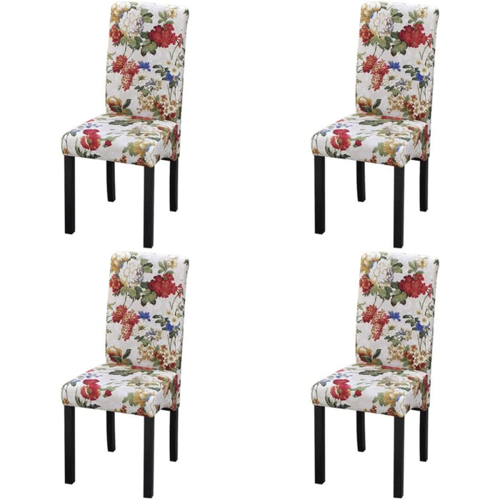 Scaune de bucătărie, 4 buc., multicolor, material textil - WALTI WALTI