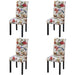 Scaune de bucătărie, 4 buc., multicolor, material textil - WALTI WALTI