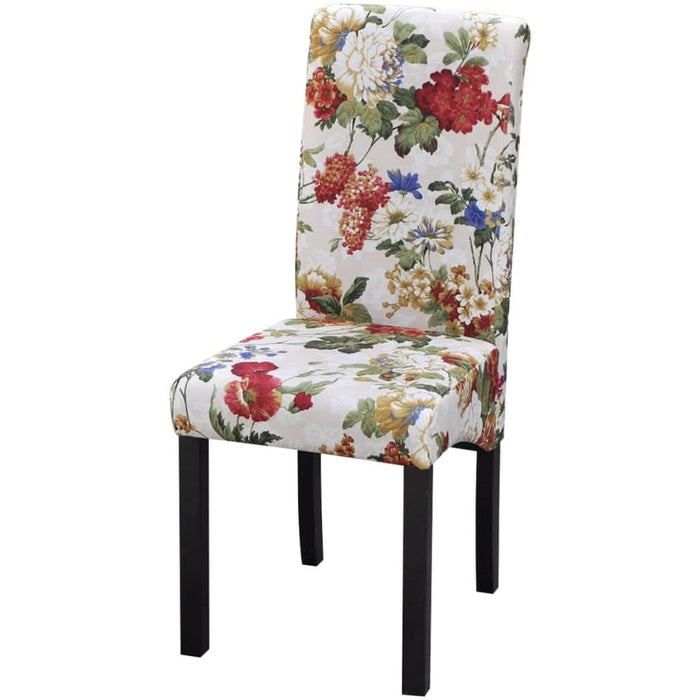 Scaune de bucătărie, 4 buc., multicolor, material textil - WALTI WALTI