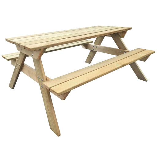 Masă de picnic, 150 x 135 x 71,5 cm, lemn - WALTI WALTI