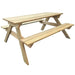 Masă de picnic, 150 x 135 x 71,5 cm, lemn - WALTI WALTI