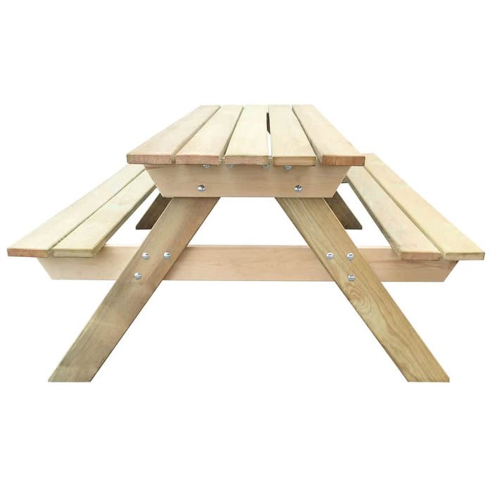 Masă de picnic, 150 x 135 x 71,5 cm, lemn - WALTI WALTI