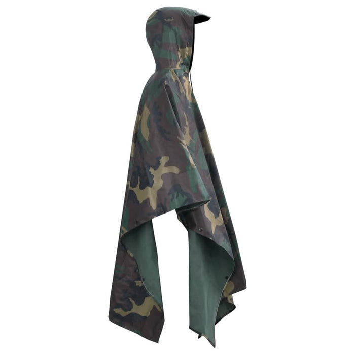 Pelerină de ploaie Army pentru camping/drumeție/camuflaj - WALTI WALTI
