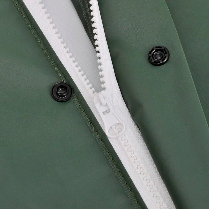 Costum de ploaie impermeabil cu glugă, mărime XL, verde 2 piese - WALTI WALTI