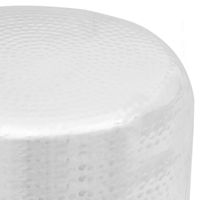 Scaun/Masă laterală din aluminiu bătut la ciocan, argintiu - WALTI WALTI