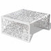 Măsuță de cafea cu design geometric, argintiu, aluminiu - WALTI WALTI