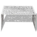 Măsuță de cafea cu design geometric, argintiu, aluminiu - WALTI WALTI