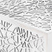 Măsuță de cafea cu design geometric, argintiu, aluminiu - WALTI WALTI