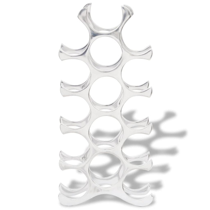 Suport sticle de vin pentru 15 sticle, argintiu, aluminiu - WALTI WALTI
