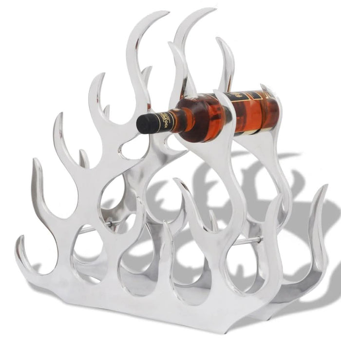 Suport sticle de vin pentru 11 sticle, argintiu, aluminiu - WALTI WALTI