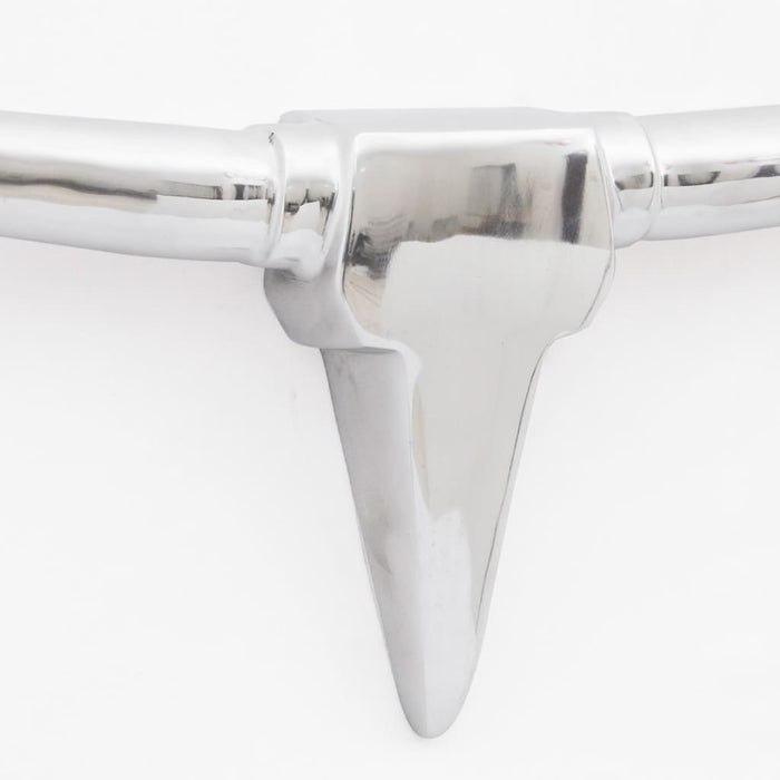 Decorațiune pentru perete tip cap de taur, aluminiu, 96 cm, argintiu - WALTI WALTI