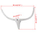 Decorațiune pentru perete tip cap de taur, aluminiu, 96 cm, argintiu - WALTI WALTI