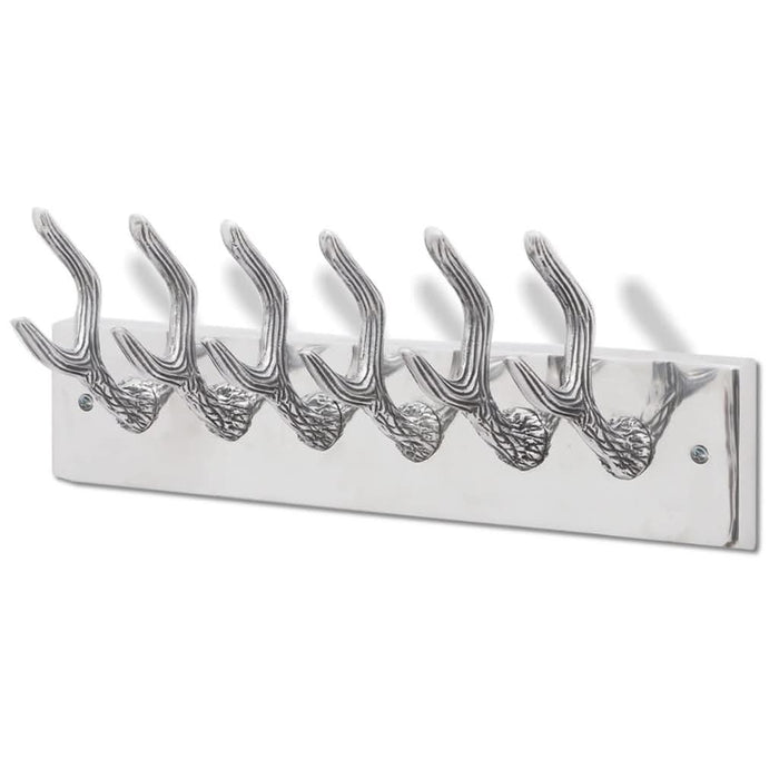 Cuier din aluminiu pentru haine, pălării, cravate, argintiu - WALTI WALTI