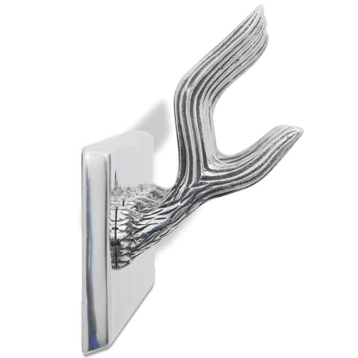 Cuier din aluminiu pentru haine, pălării, cravate, argintiu - WALTI WALTI