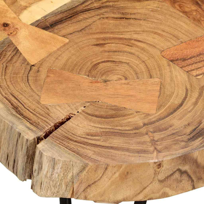 Măsuță de cafea, 35 cm, 6 butuci, lemn masiv de acacia WALTI