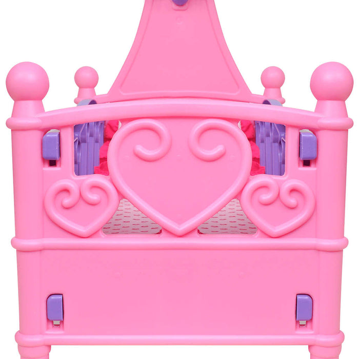 Pat de jucărie păpuși pentru camera de joacă a copiilor, roz + violet - WALTI WALTI