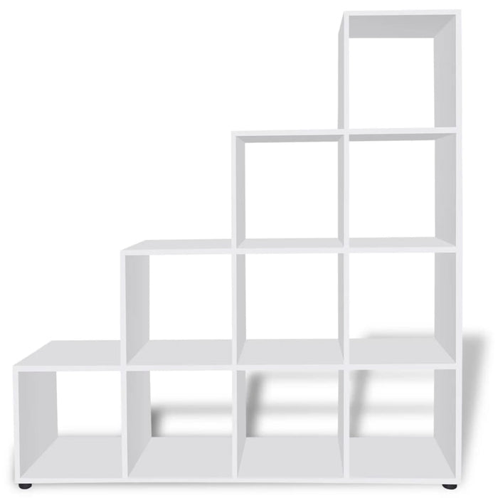 Bibliotecă tip scară/Raft de expunere, alb, 142 cm WALTI