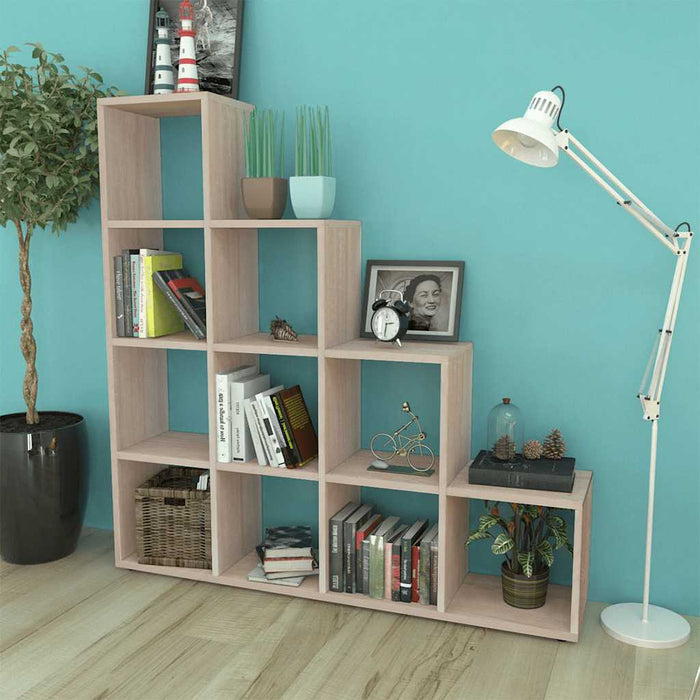 Bibliotecă în trepte / Raft de expunere 142 cm Stejar WALTI
