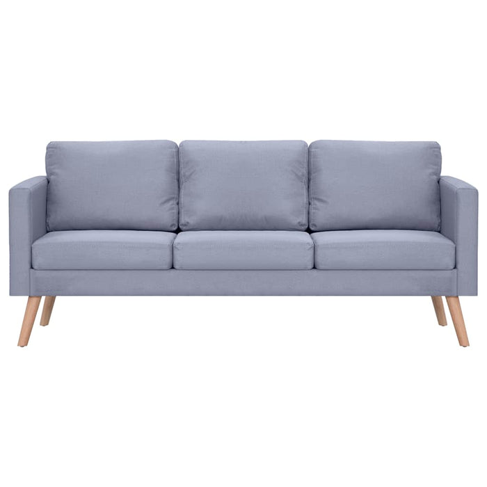 Set canapele cu 2 locuri și 3 locuri, textil, gri deschis - WALTI WALTI