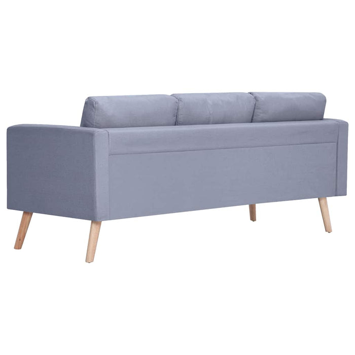 Set canapele cu 2 locuri și 3 locuri, textil, gri deschis - WALTI WALTI